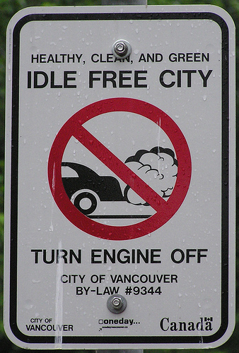 to idle while stopped
